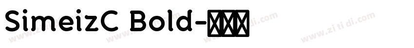 SimeizC Bold字体转换